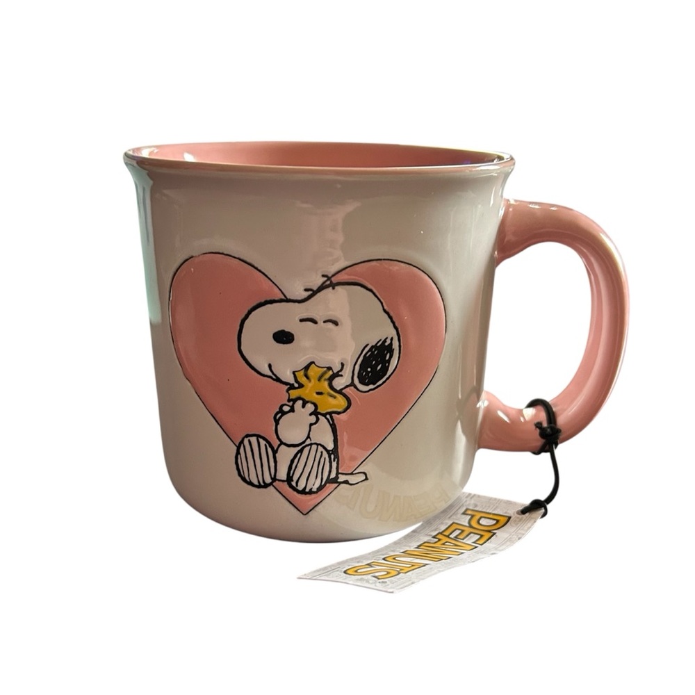 🆕NWT Peanuts Snoopy Pink Heart Mug